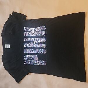 Pink Victoria's Secret bling t-shirt. Size: L